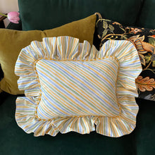 Load image into Gallery viewer, SANDRA RECTANGLE CUSHION, STRIPE &amp; YELLOW
